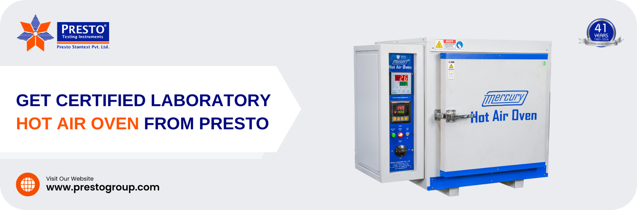 Get a Certified Laboratory Hot Air Oven from Presto