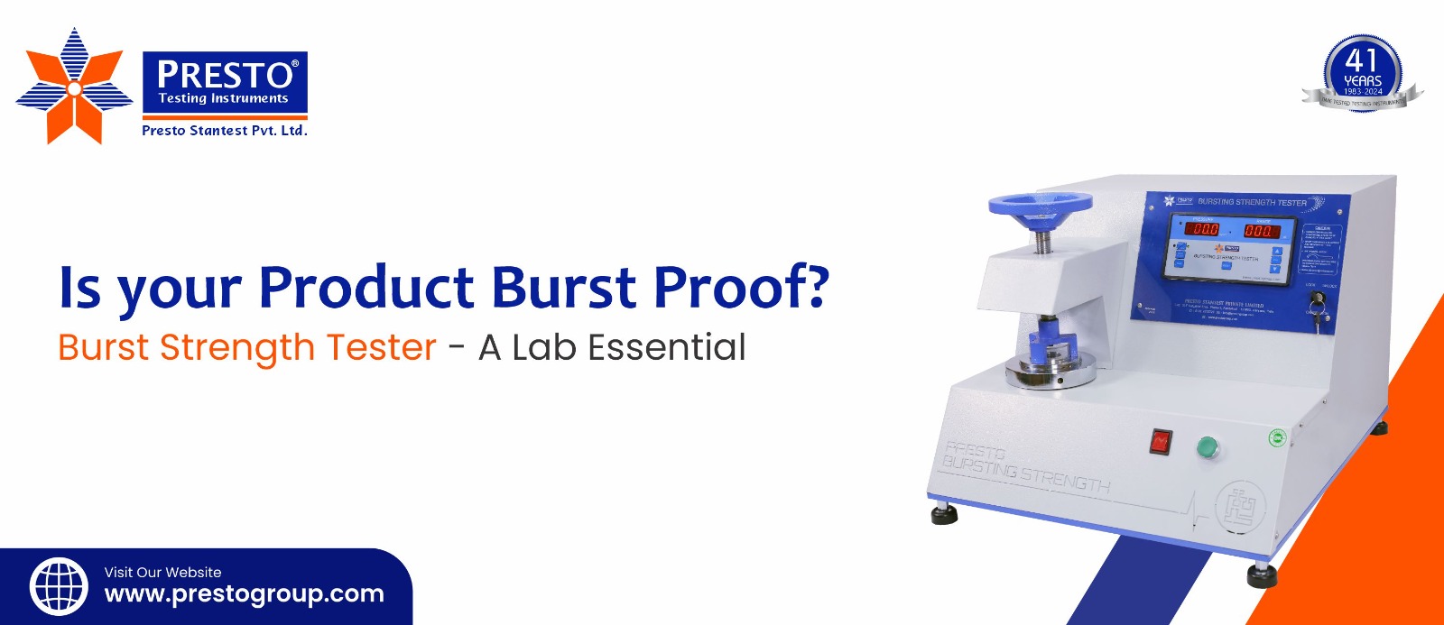 Is your Product Burst Proof? Burst Strength Tester - A Lab Essential