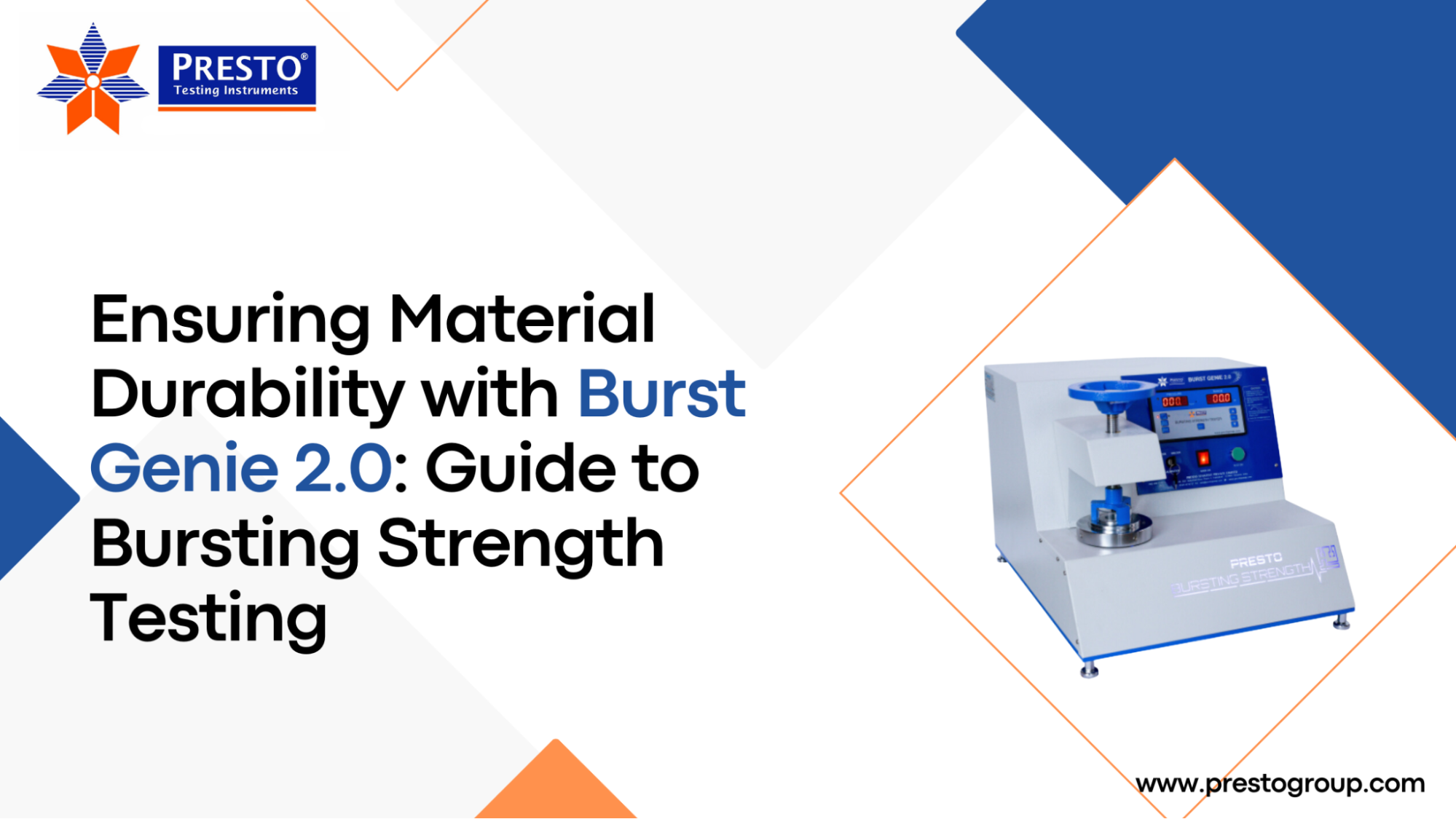 Ensuring Material Durability with Burst Genie 2.0: Guide to Bursting Strength Testing